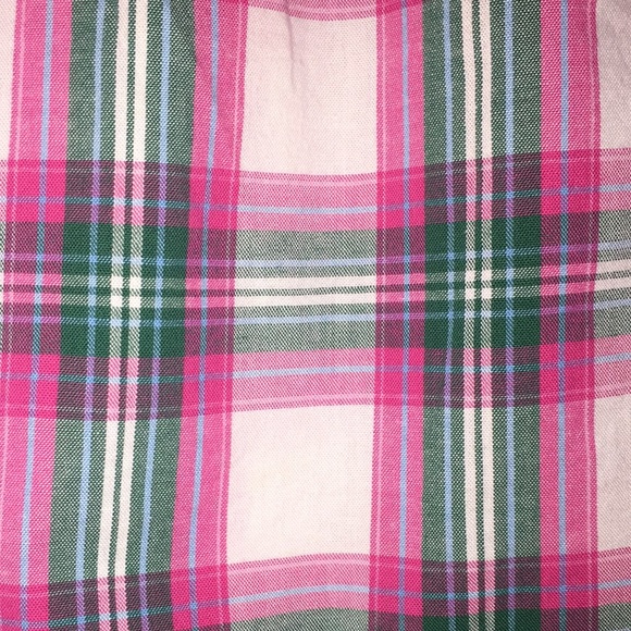 OshKosh B’Gosh Ruffled Box Plaid Blouse Shirt Top Size 18 M - Picture 3 of 8